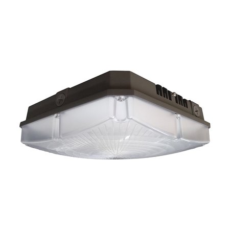 Nuvo LED Canopy Light - 28 Watts- 5000K - Bronze Finish - 120-277 Volts 65/143